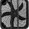 Genesis 20 Inch Box Fan Black High Velocity Floor Fan-6