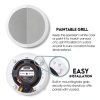 Micca M-8C In-Ceiling Speakers White-1