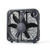 Genesis 20 Inch Box Fan Black High Velocity Floor Fan-5