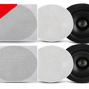 Pyle 8-Inch Ceiling Speakers ABS Material-0