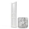 Genesis 20 Inch Box Fan White Floor Fan 3 Speeds-2
