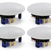 Pavo Ceiling Speaker 4in White Polypropylene-0