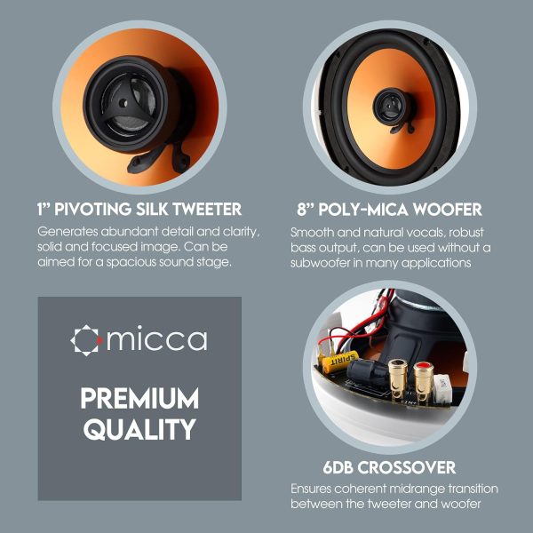 Micca M-8C In-Ceiling Speakers White-3