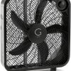 Genesis 20 Inch Box Fan Black High Velocity Floor Fan-3