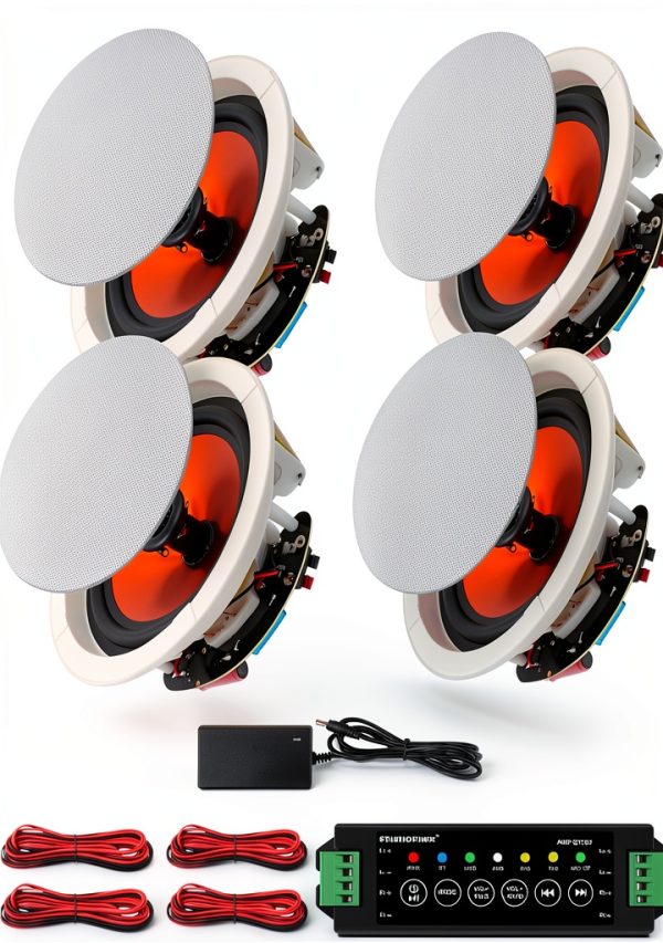 STUDIOFINIX 4-Channel Bluetooth In-Ceiling Speakers-0