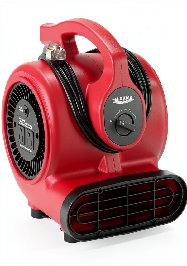 AlorAir 600CFM Air Mover Fan Red Portable-0