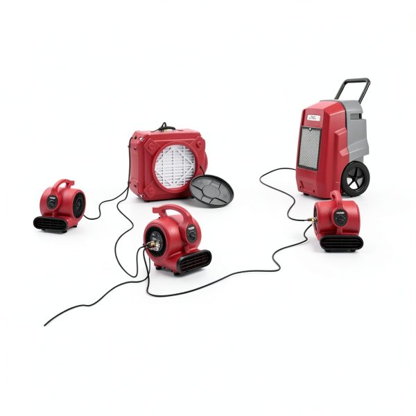 AlorAir 600CFM Air Mover Fan Red Portable-4