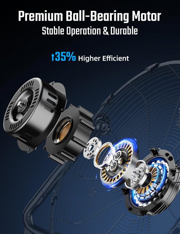 Simple Deluxe 20 Inch Floor Fan High Velocity-2
