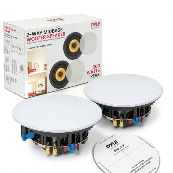 Pyle Audio Ceiling Mount Speakers ABS Material-6