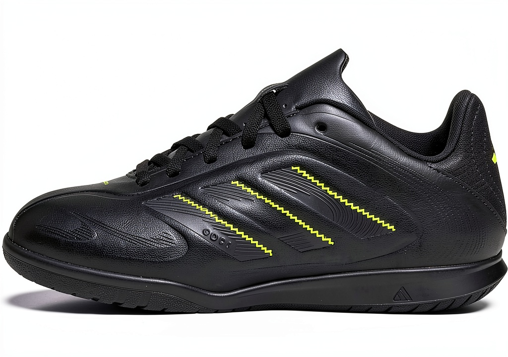 adidas Copa Pure III boys soccer shoes on indoor court