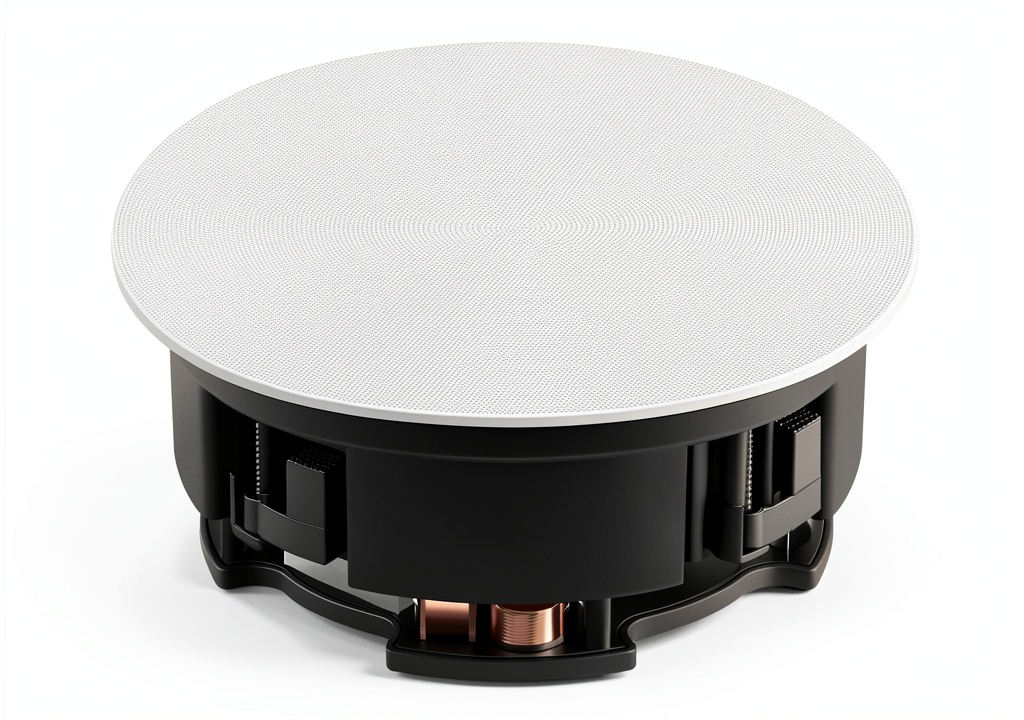Sonos In‑Ceiling speaker installed in a modern living room ceiling