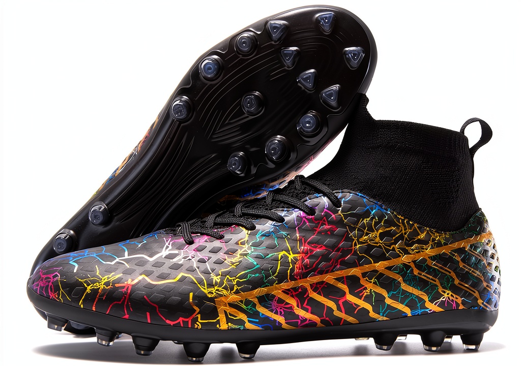 Boys soccer players wearing Pavo shoes on the field