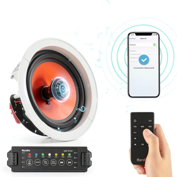 Ceiling Speaker Herdio 200W Bluetooth White-2
