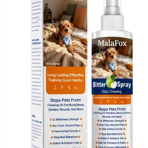 Bitter Apple Spray for Dogs MalaFox Dog Repellent 5x Bitter Non‑Toxic-0