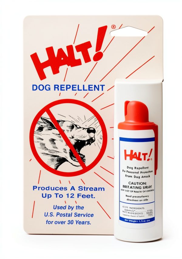 Dog Spray HALT 91427 Red Repellent Irritating Capsaicin 12ft Stream-0