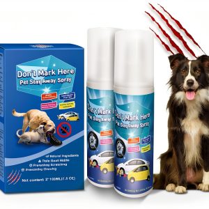 Bitter Apple Spray for Dogs PurrBark 2 Bottle Blue Repellent Spray-0
