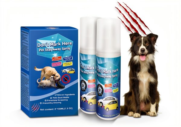 Bitter Apple Spray for Dogs PurrBark 2 Bottle Blue Repellent Spray-0
