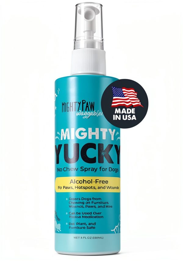 Mighty Paw Yucky No Chew Spray 8 oz Bitter Apple Dog Repellent-0
